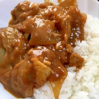 玉ねぎと豚コマカレー